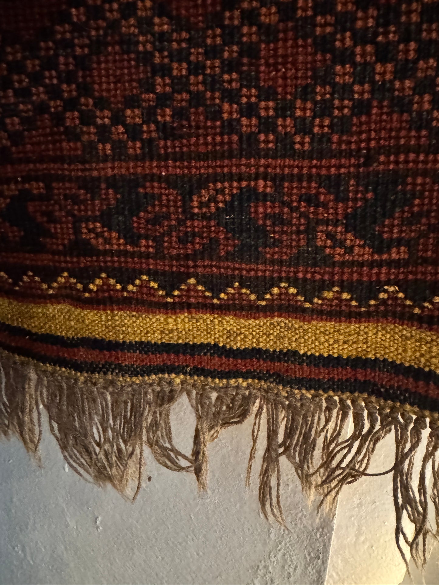 1940s Handwoven Ensari Rug