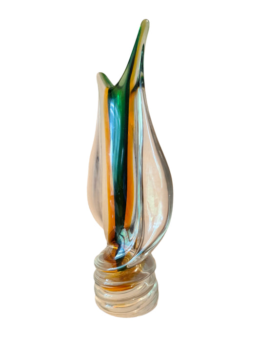 Italian Murano Arte Nuova art glass vase