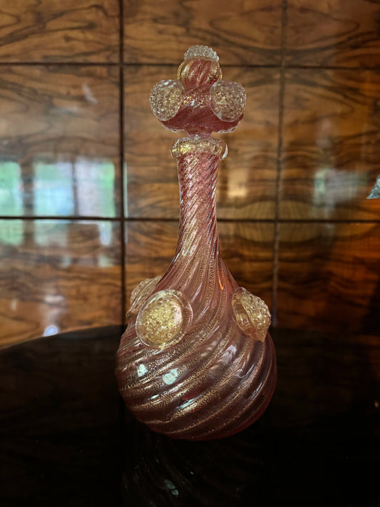 Fine Murano glass decanter / bottle by Archimede Seguso