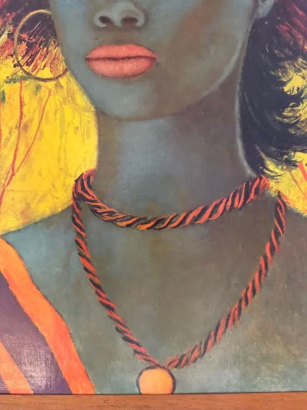 Original vintage print by S Rajko -  THE BLUE LADY