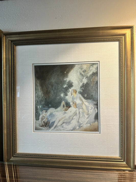 Norman Lindsay Painting (pre sketch) original