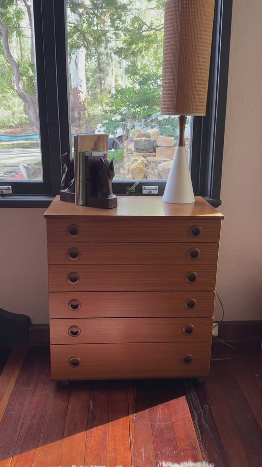 1970s Chest of drawers by Schrieber, England